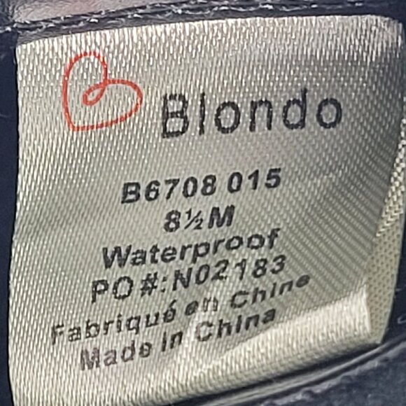 Blondo Women's Black Suede Ankle Waterproof Boots B6708015 US Size 8.5M NWT - Picture 9 of 9